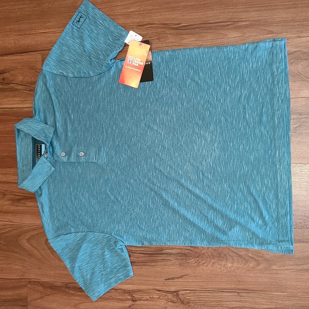 PGA Eco heather submerged golf shirt